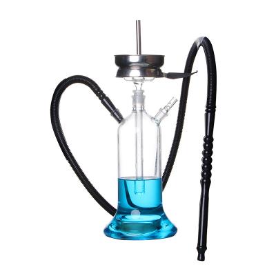 China With LED Light Factory Wholesale Cheap Price China Hookah Clear Glass Base Pot Set Shisha Vase With Hookah Glass Bowl for sale