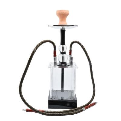 China Wholesale Shisha Tool Square Sheesha Smoking Shisha Hookah Small Smoking Acrylic Import Mini Chicha Hookahs For Sale for sale