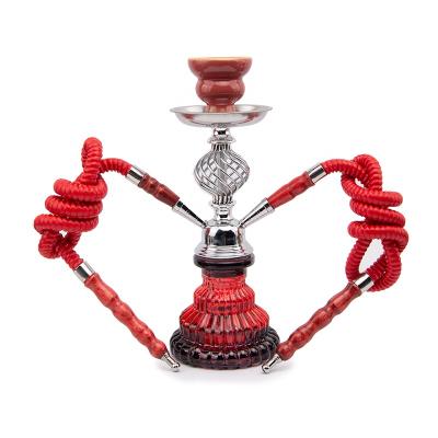 China Arabic direct hookah shisha glass customization finished product factory set double Shisha tool hookah smoking hot selling mouthpiece for sale