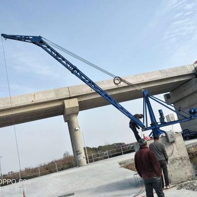 China Other Small crane for dock deck high floor fish pond crane is suitable for loading and unloading cargo in workshop warehouse, fishing for sale