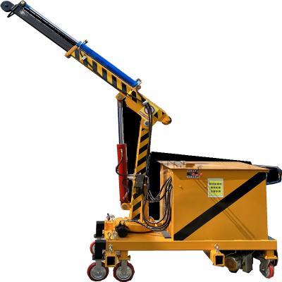 China Other Fully electric but boom crane workshop floor moving handling crane floor rotating crane for sale