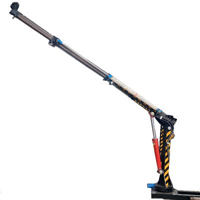 China Other Telescopic boom hydraulic rotary crane small pickup truck special automatic small crane hydraulic system 360 degrees rotation for sale