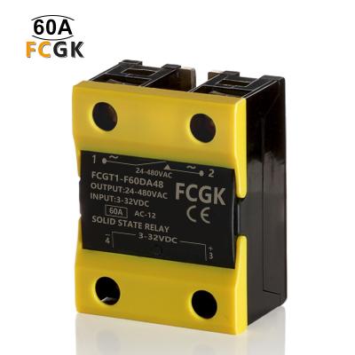 China C.C-C.A. high voltage sealed single phase solid state relay 60 amp, ssr dc-ac. 60y for sale