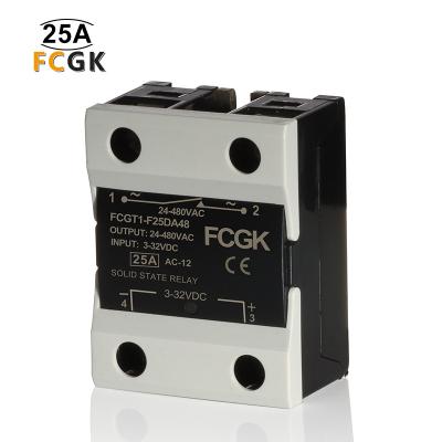 China Sealed 20A / 25A SSR solid state relay dc to ssr 25a , universal solid state relay 25A ac ssr for sale