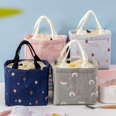 China 2021 New Custom Printing Tote Bags Cooler Picnic Food Lunch Box Thermal Insulated Waterproof Bag for sale