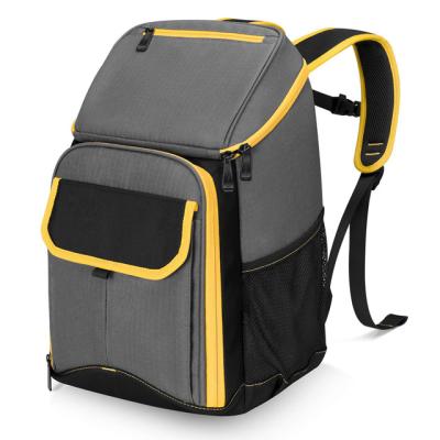 China Fashion Eco-friendly Insulated Aluminum Foil Lunch Food Beer Delivery Picnic Backpack Camping Cooler Bag Waterproof With Pocket Zipper for sale