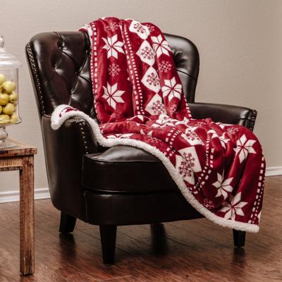 China Wholesale PORTABLE Christmas Style Flannel Throw Blanket Nightmare Before Sherpa Fleece Christmas Blankets For Gifts for sale