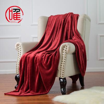 China Factory Wholesale Cheap Disposable Super Soft Plush Micro Flannel Fleece Blanket Throw Blanket Coral Blanket for sale