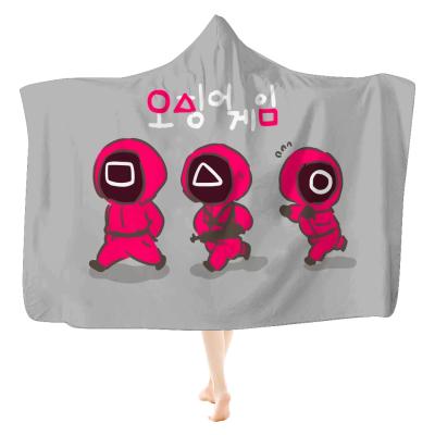 China Wholesale Anti-Static Squid Hooded Sherpa Comfortable Wearable Game Covers Custom Oversized Hoodie Blanket For Adult Kids for sale