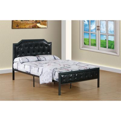 China Professional technology and many years of hot sale black leather furniture bedroom industry experience furniture bed set OEM customized modern furniture set metal SETS bed room for sale