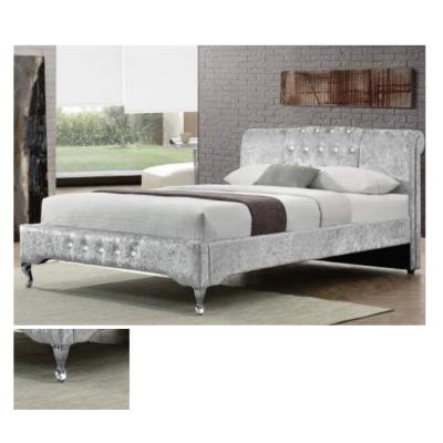 China Bedroom Furniture King Size Bed Durable Frame Upholstered Bed Set Luxury Modern Double Beds for sale