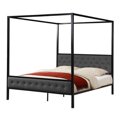 China Cheap metal four poster bed queen princess metal bed with antique four poster wooden bed for sale