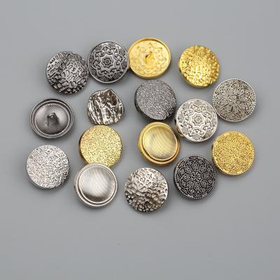 China 2022 New Fashion Luxury Gold Washable Custom Washable Luxury Gold Buckle Leg Button Military Uniform Zinc Alloy Sewing Button for sale