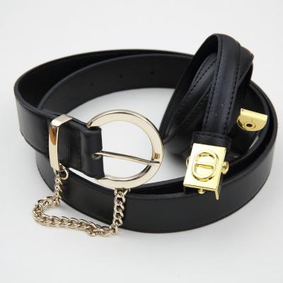 China 2022 Fashion New Ladies Belt Pin Button Dress Waist Real Leather Cowgirl Women's Leather Belt Nickel Free Leather Belt for sale