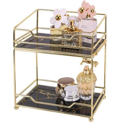 China Hot Selling Storage Folding Multifunctional Cosmetic Rack for Dresser and Countertop for sale