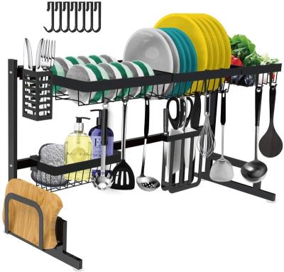 China Durable Large Cheap Adjustable Dish Rack Dish Rack For Kitchen Organization Storage for sale