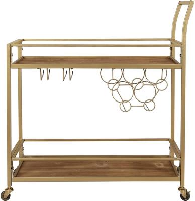 China Modern hot sale gold luxury bar cart for home for sale