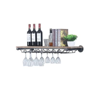 China Other Home Furniture Living Room Wall Mount Wine RackGlass Rack Holder for sale