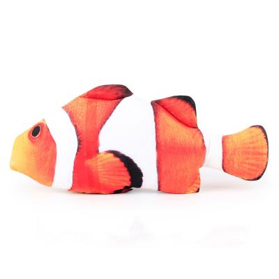 China Viable Hot Selling Anti Pet Cat Toys Simulation Bite Plush Fish Catnip Rubbery for sale