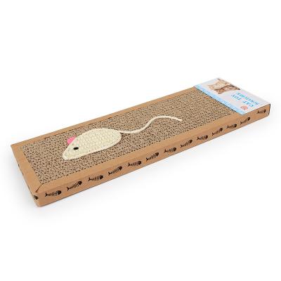 China Wholesale Viable Kitty Cat Playing Corrugated Scratching Bed Cat Scratcher Cardboard from factory for sale