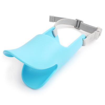 China Cute Dogs Pet Platypus Anti Bite Sleeve Silicone Noise Reduction Retriever Bite Duck Muzzle for sale