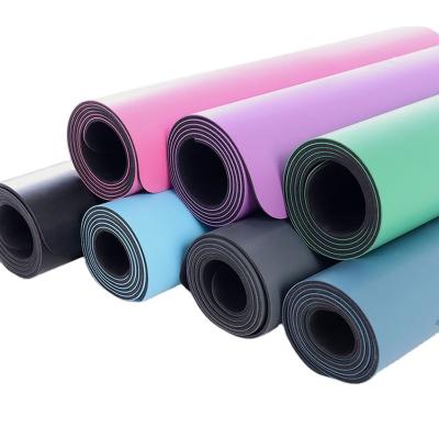 China Waterproof Rubber PU Yoga Mat Non Slip Even Sweatest Yoga Practice for sale