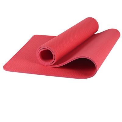 China Wholesale Cheap Fitness Yoga Mat Eco Friendly Printed Non Slip Folding Pilates Yoga Mat 6MM Thick Mat Wholesale Price Band for sale