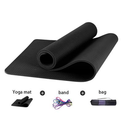 China Eco-friendly China factory sale low moq strip yoga mat Pilates waterproof cheap yoga mat for sale