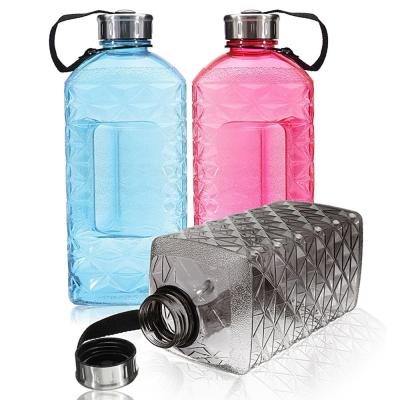 China Large Capacity Sustainable Sport Water Bottle 2.2L Drinking Bottle PETG Material BPA FREE for sale