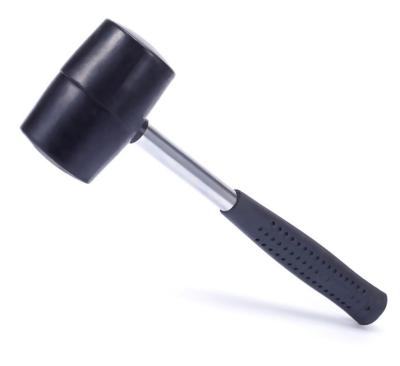 China Machinist Hammer 12oz/16oz/32oz DIY Tools Steel Handle Rubber Mallet for sale