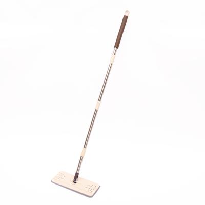 China AOYI G-8150 Sustainable Eco-Friendly Products for Cleaning, Microfiber Telescopic Floor Dust Pole Retractable Cleaning Flat Broom for sale