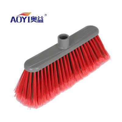 China Household Broom Cleaning Brush AOYI 0042 Africa Plastic Head Broom From Chinese Factory for sale