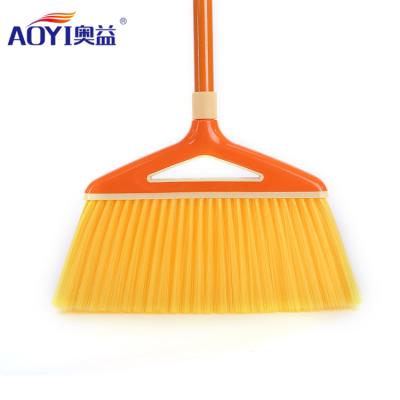 China Low Price Home Soft Bristle Floor Mop Anti Static Brush Fiber,Foldable Push Burma Dustproof Broom With Handle for sale