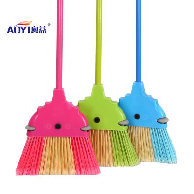 China Wholesale Plastic Household AOYI 095 Mixed Color ndoor Broom Bristle for sale