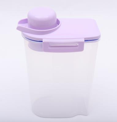 China Sustainable Colorful AOYI 379 Storage Bins Plastic Food Container For Cereals for sale