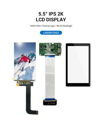 China LS055R1SX03 5.5 Inch 2k IPS LCD Module 2560*1440 Sharp Screen Display With HD To MIPI Board For VR 3d Printer Projector 5.5 inch for sale