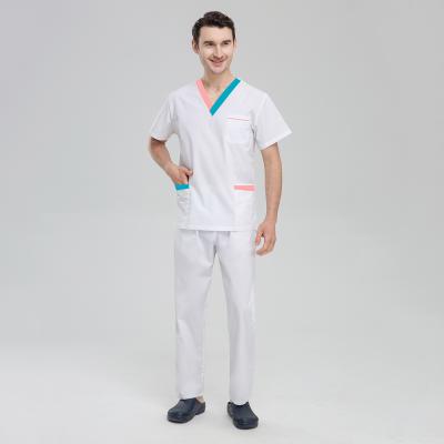 China New Style Clinic Multi-pocket Slim Nurse Lab Fashion Uniform Fashion Hospital Surgical Gown Medical Workwear Scrub Sets for sale