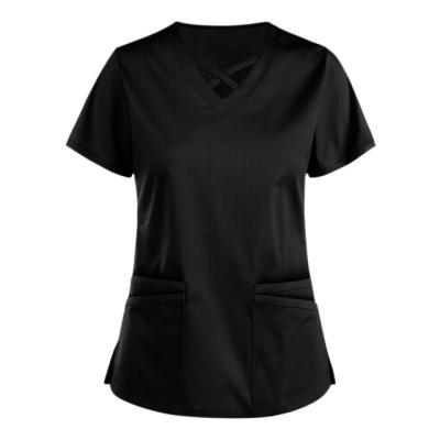 China Hot Selling High Quality Hospital Good Prices Women Scrubs Stretch Hospital Nurse Uniform Doctor Uniforms Scrubs Tops for sale