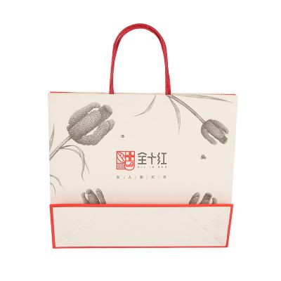 China Top placed logo wholesale custom product eco handled kraft paper big brown paper bags for sale