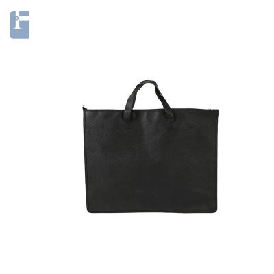 China Wholesale custom eco logo print luxury handled geotextile d cut handle non woven bag for sale