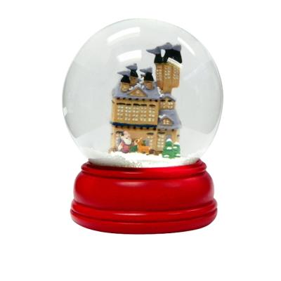 China China 100mm diameter custom snowball custom snowglobe water snow globe for souvenir glitter water ball for sale