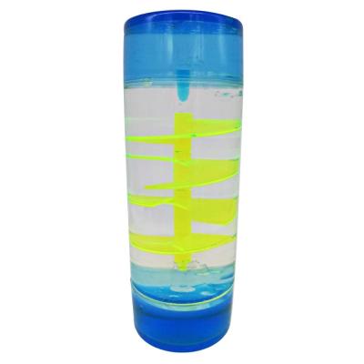 China Casual Wholesales Customize Liquid Color Acrylic Rotating Hourglass Timer for sale