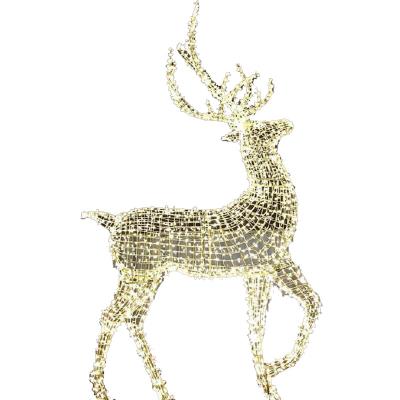 China Commercial Use Christmas Sculptures Led Pattern 3d Light Outdoor Deer Led Lights for sale