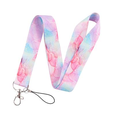 China Polyester Custom Logo Lanyard Sublimation Polyester Neck ID Printing Lanyards With Custom Logo for sale