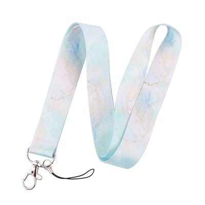 China Wholesale Sublimation Polyester Custom Lead Chain White Lanyard From China Polyester Lanyards Manufacturer for sale