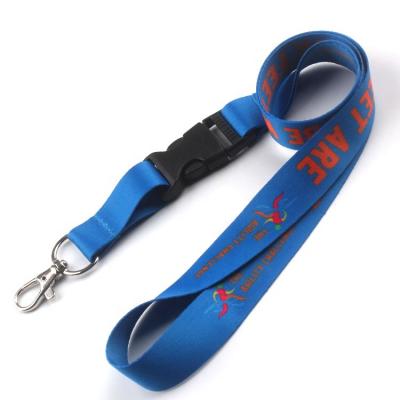 China Quality Blank Logo Printed Custom Polyester Factory Wholesale OEM Sublimation Nylon Plain Lanyards for sale