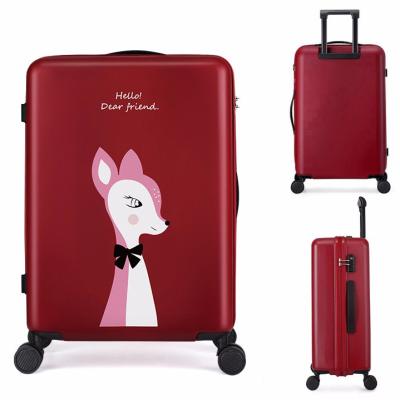 China Waterproof Luggage Trolley Bag Fashion Case PC Luggage Women Luggage Case For Travel Women Trolley Wholesale Case for sale