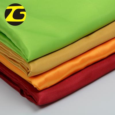 China Various Color 50*75 Breathable Polyester Shiny Cheap Satin Lining Fabric For Dress for sale