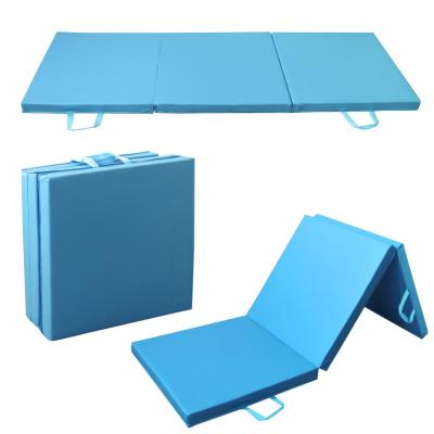 China Tri Foam Mats Yoga Gym Mat Exercise Home Fitness Workout Durable Folding Camping Mat for sale