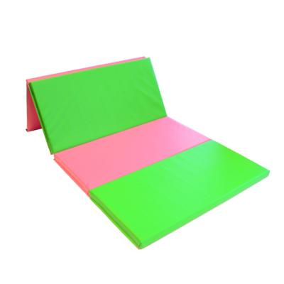 China Colorful Gymnastic Exercise Mat Yoga Exercises PVC Folding Gym Mat for sale